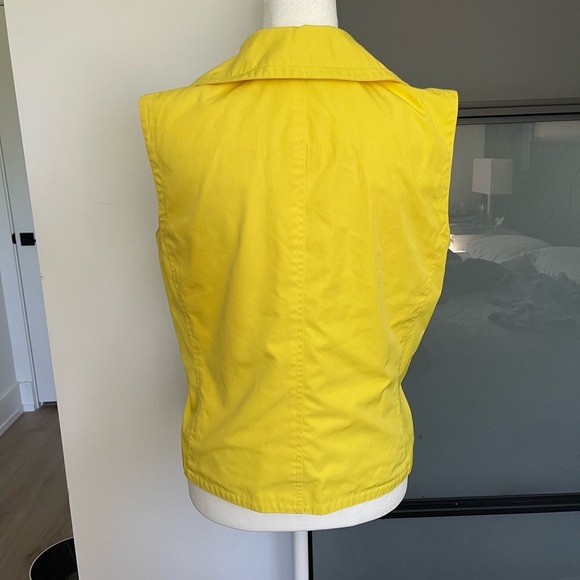 Lauren Ralph Lauren Double Breasted Yellow Vest Size S “with Anchors Buttons” - Picture 2 of 4